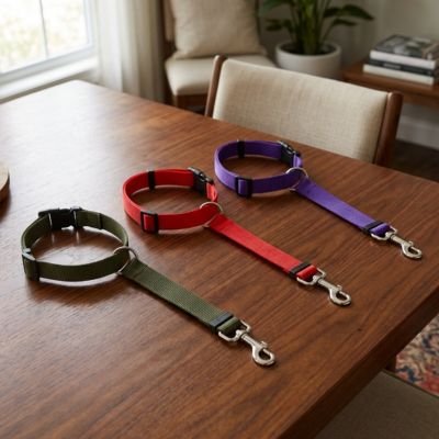 Ceinture de sécurité pour chien PatteNomade couleurs unie vives