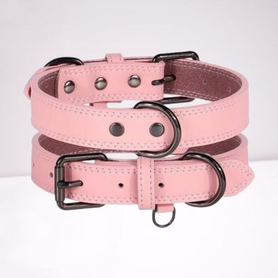 collier-chien-cuir-authentique-rose-afirmdog
