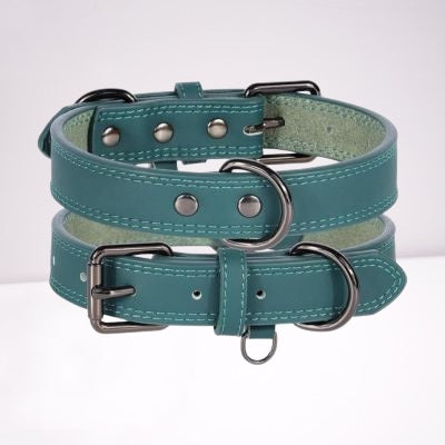 collier-chien-cuir-authentique-vert-afirmdog