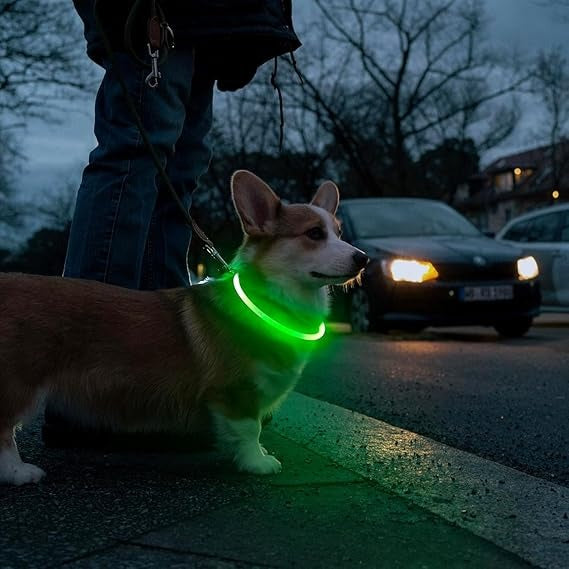 collier-chien-lumineux-vert-securite-ville-lumikool