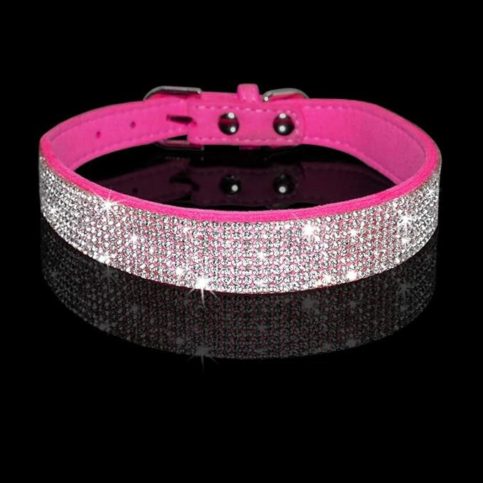 collier-chien-rose-glamour-strass-brillance-durable-lilystrass