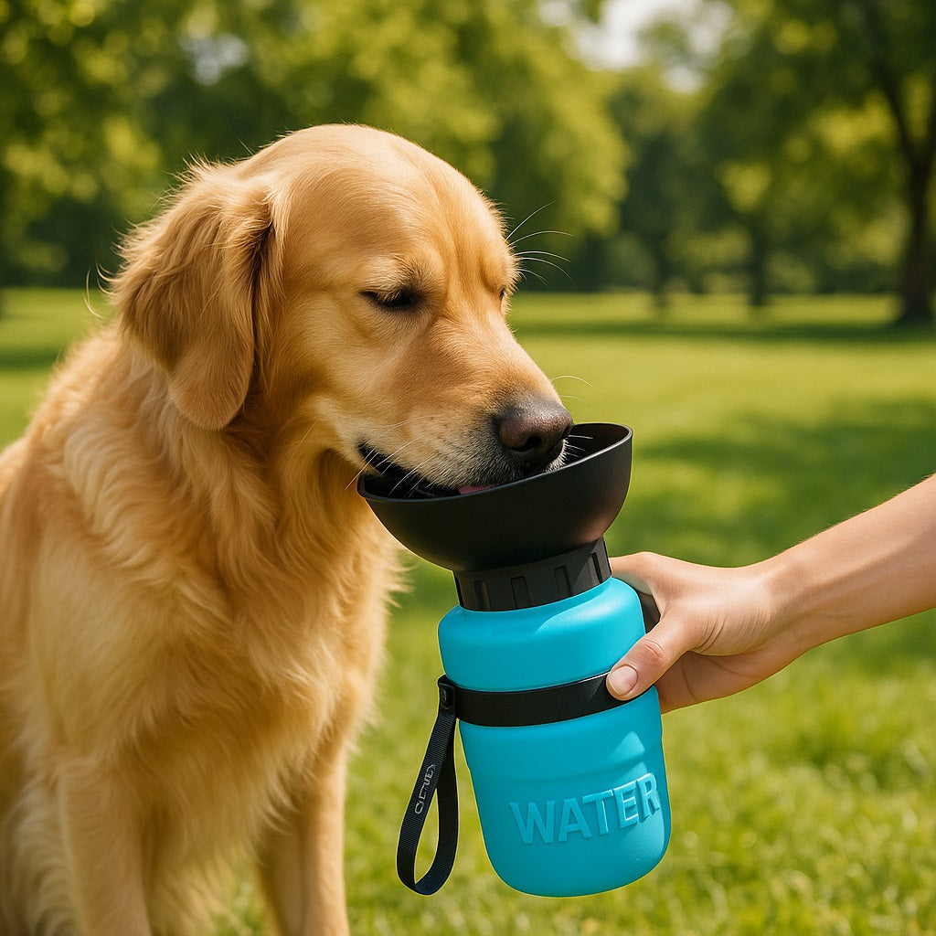 gourde-pour-chien-bleue-reserve-eau-optimale-bullypet
