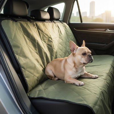 Housse voiture chien SeatPaw bulldog staff