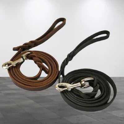 laisse-chien-noire-marron-cuire-veritable-Lux&Cuir