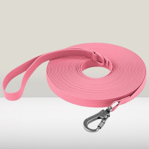 longe-pour-chien-motif-vague-etanche-rose-claire-easyrunning