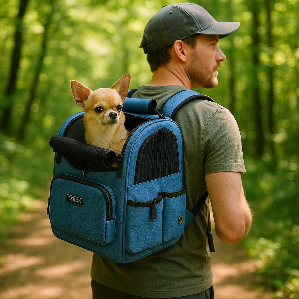 sac-a-dos-pour-chien-randonnee-homme-foret-doggoride