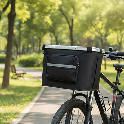 Vélo panier Chien noir robuste confortable et design