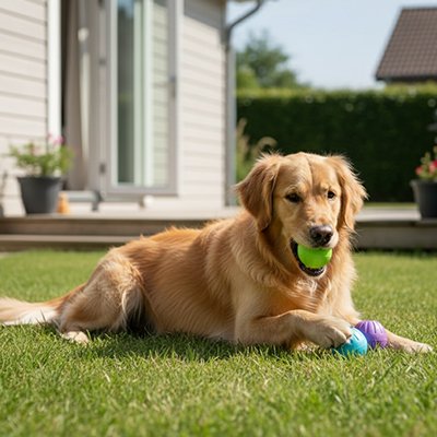 Balle chien FetchBuddy golden jeu parc