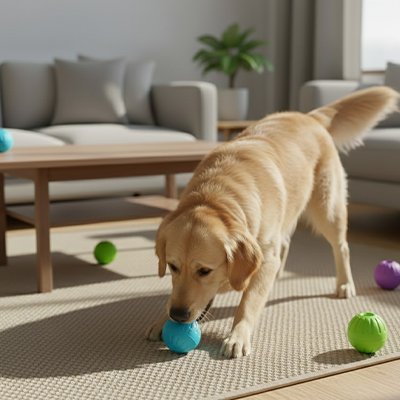 Balle chien FetchBuddy labrador entrainement