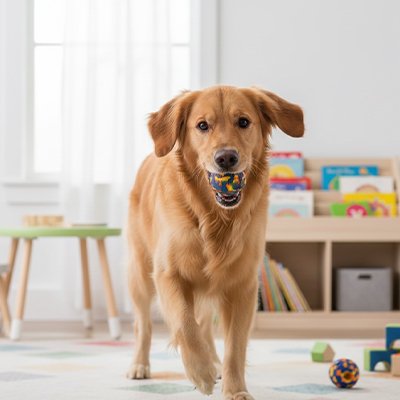 Balle chien indestructible TreatBall polyvalente 