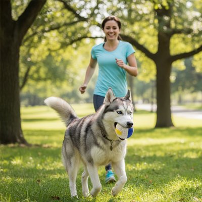 Balle Chien PawPaf résistante husky