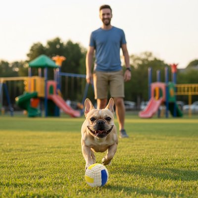 Balle Chien PawPaf visible jeux parc