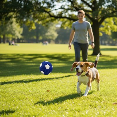 Balle Chien WiggleBall beagle parc entrainement