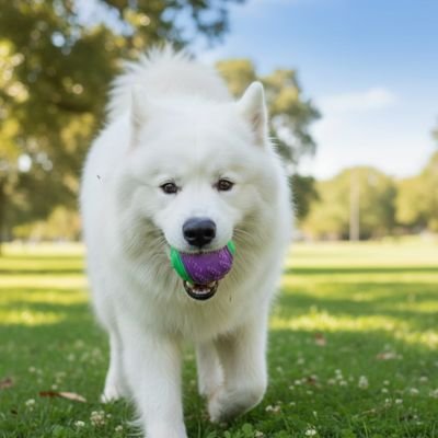 Balle pour Chien FetchNova violette berger suisse