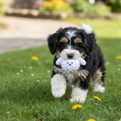 Balle pour Chien PawBounce blanc parc