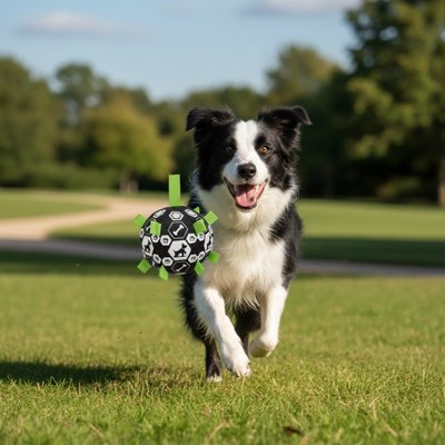 Balle pour chien PlayBark parc herbe 