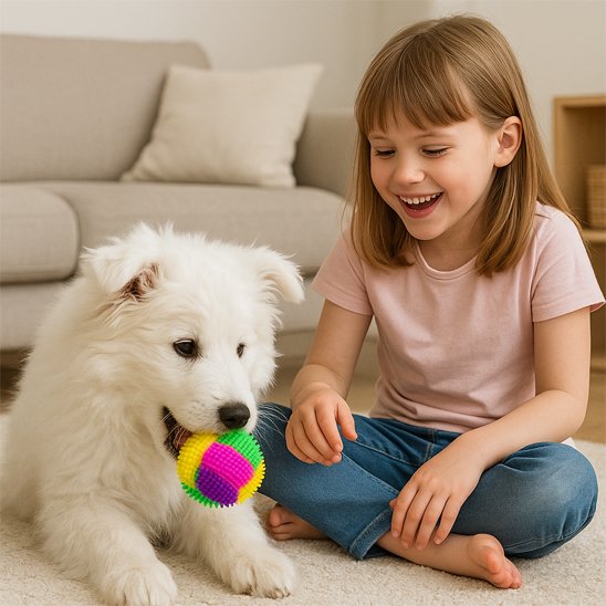 Balle pour chien WoufRainbow chiot jeux maison 