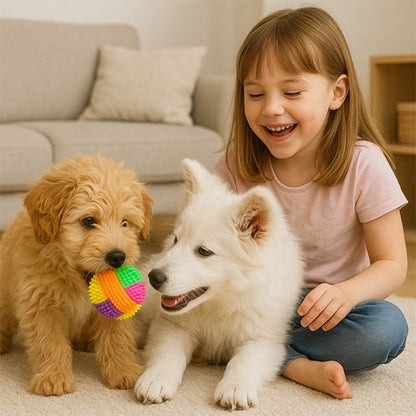 Balle pour chien WoufRainbow chiots joueur maison