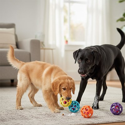 Balle pour chien WoufZap chiens amusés
