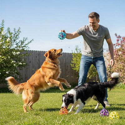 Balle pour chien WoufZap jeux parc