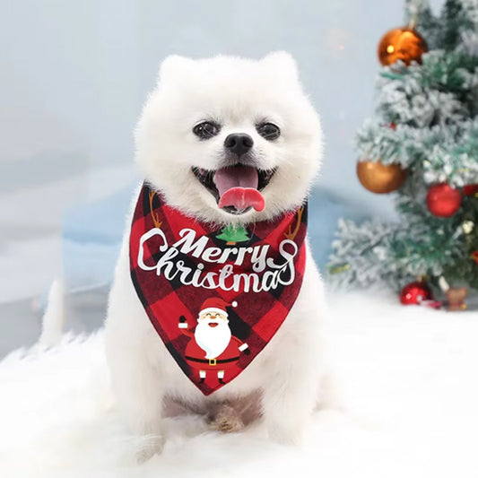 bandana-pour-chien-rouge-noel-woofmas