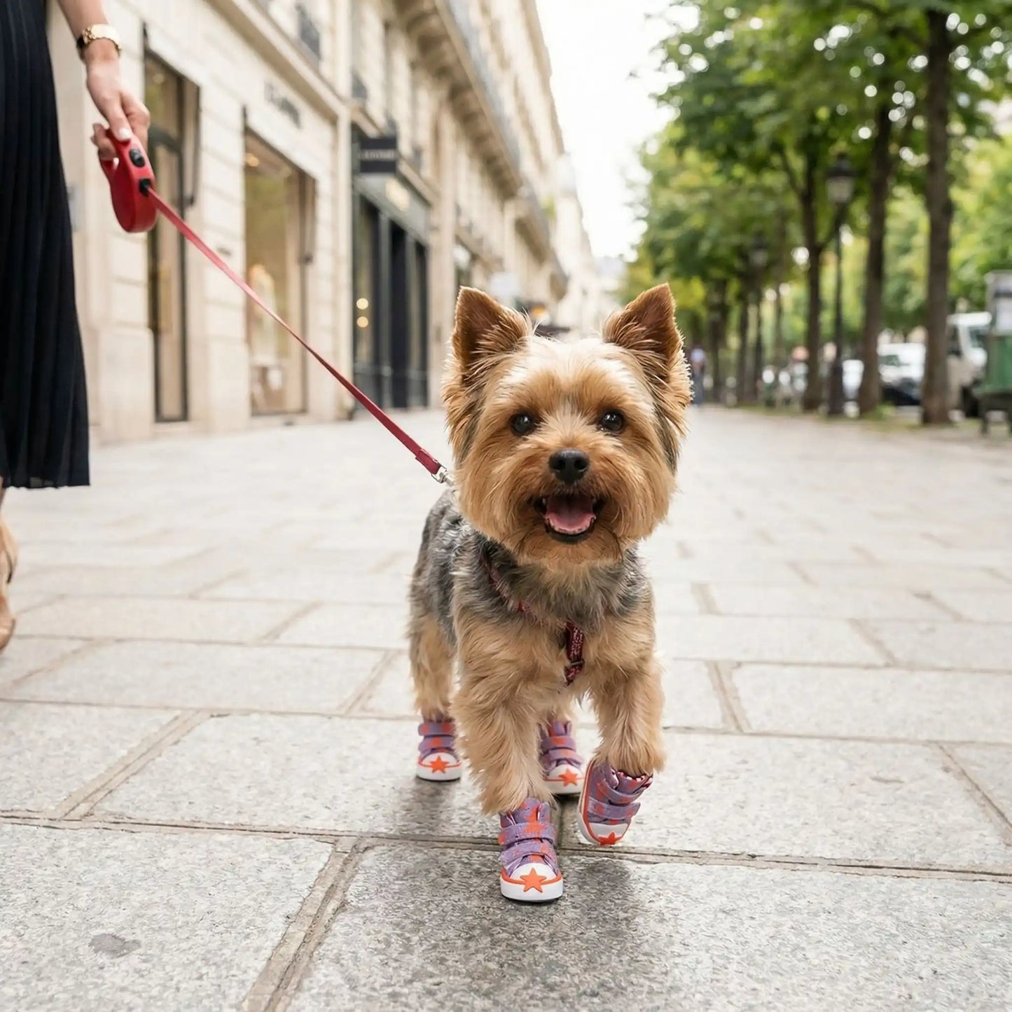 basket pour chien PawKicks violette stylee
