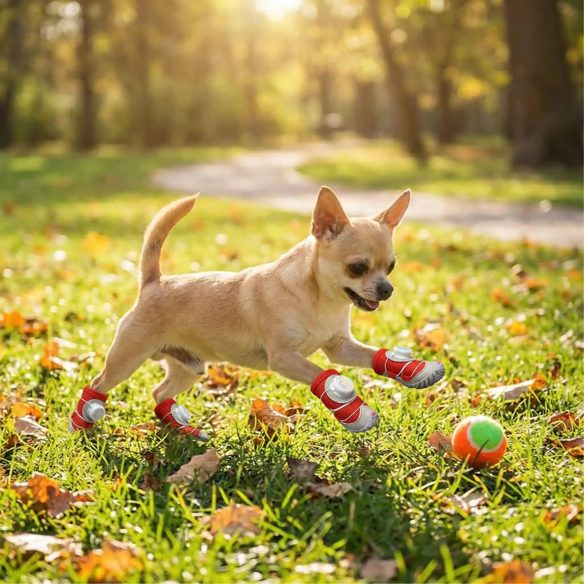 basket pour chien canistep rouge balle parc 