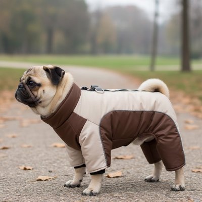 bullgod avec Habit pour Chien couleur café chaud design