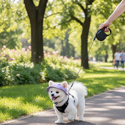 Casquette pour chien​s PupLook violette forêt 