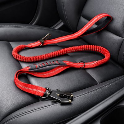 Ceinture de sécurité pour chien Canisecure rouge design