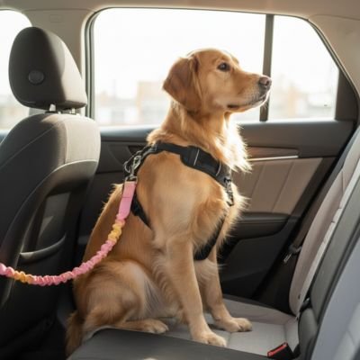 Ceinture de sécurité pour chien RoadPaw ajustable  chien golden