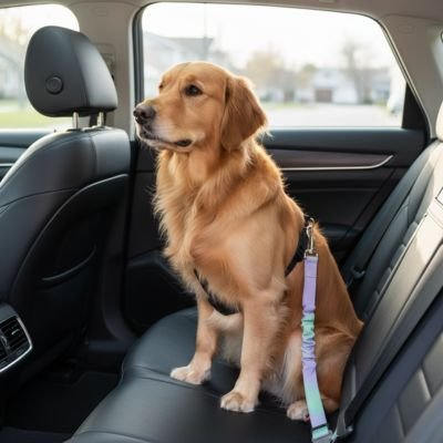 Ceinture de sécurité pour chien RoadPaw golden retriever