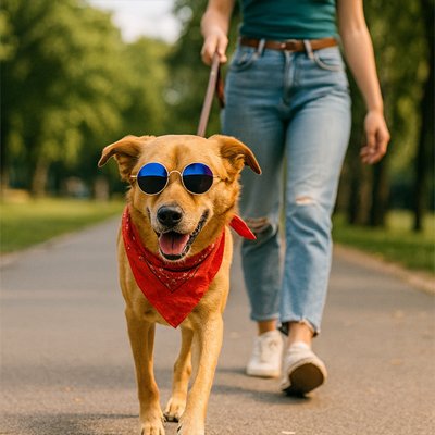 chien avec Lunettes pour chien design tendance