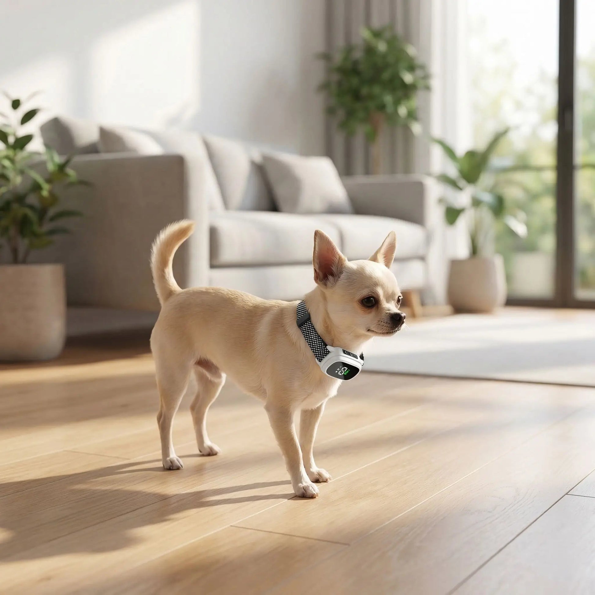 collier anti aboiement sans douleur calmdog chiwawa