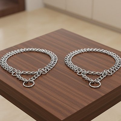 Collier Chaine pour Chien deux exemplaires