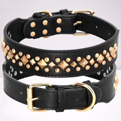 collier-cuir-chien-cloute-cloute-noir