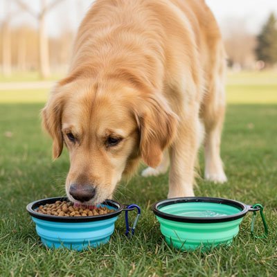 Gamelle Chien DuoGamelle pliable pratique