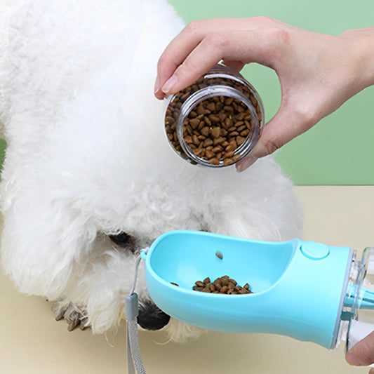 gourde-pour-chien-bleue-claire-bol-croquettes-cleanwater