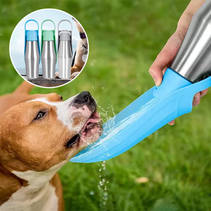 gourde-pour-chien-bleue-inox