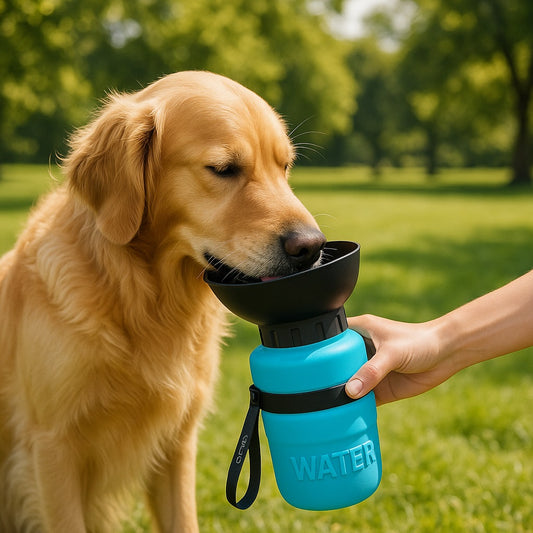gourde-pour-chien-bleue-reserve-eau-optimale-bullypet
