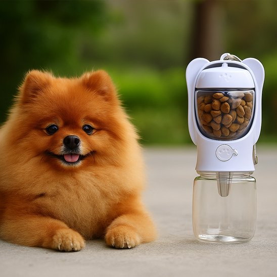 Gourdes pour chien​ 2 en 1 violettes compacte robuste