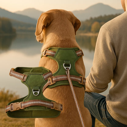harnais-anti-traction-chien-design-vert-labrador