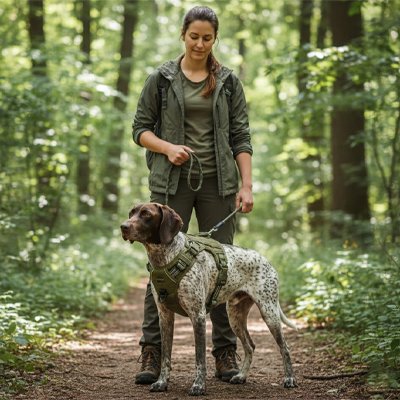 Harnais chien tactique ZéroTrac vert kaki 