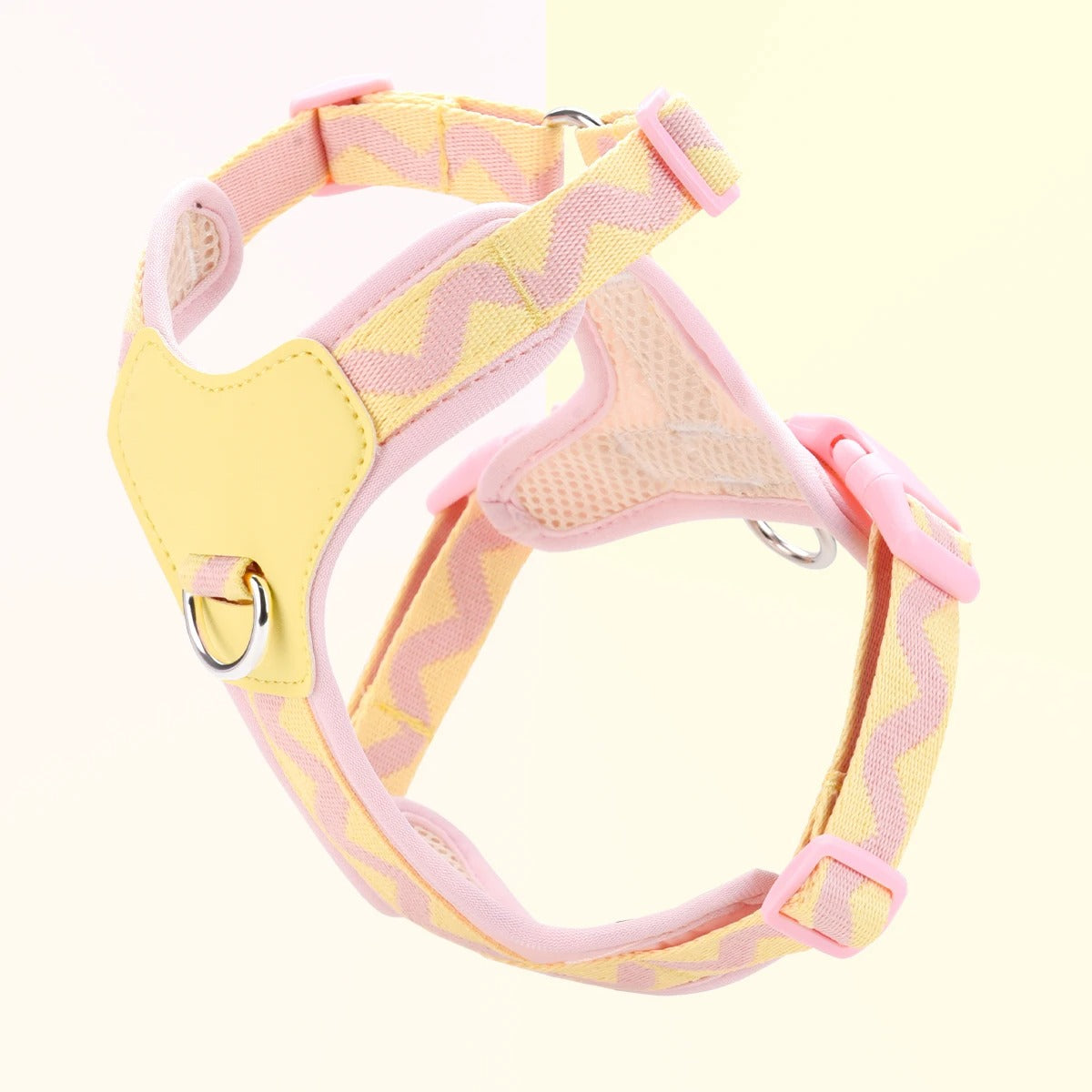harnais-petit-chien-jaune-rose