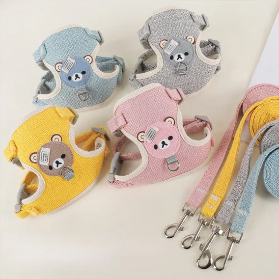 harnais-petit-chien-motifs-ours-confortables