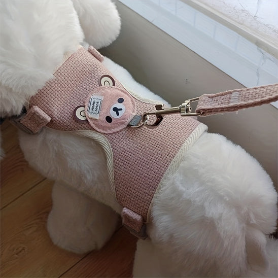 harnais-petit-chien-rose-confortable