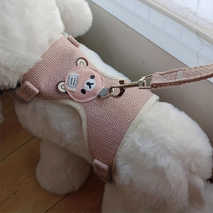 harnais-petit-chien-rose-confortable