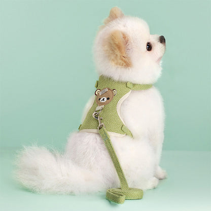 harnais-petit-chien-vert-confortable