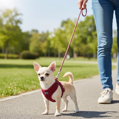Harnais pour chien GentleWalk rouge confortable