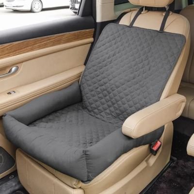 Housse voiture chien ToutouCover gris design